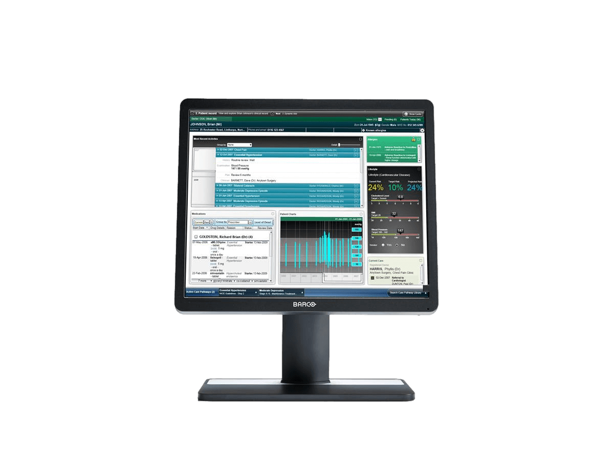 The Barco Eonis 19" MDRC-1219 clinical review display is the perfect choice for reliable and DICOM compliant image viewing