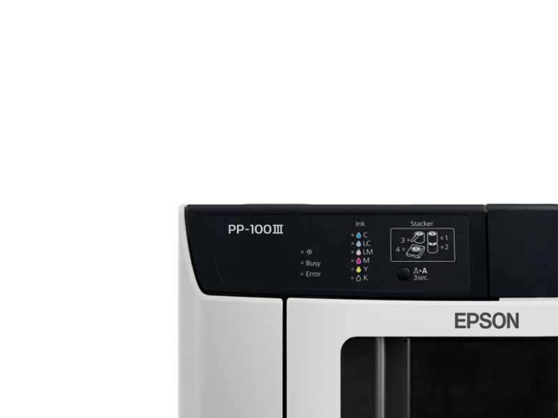 Product CDs, DVDs, or Blu-rays® for you or your patients' records thanks to the Epson PP-100 Disc Producer