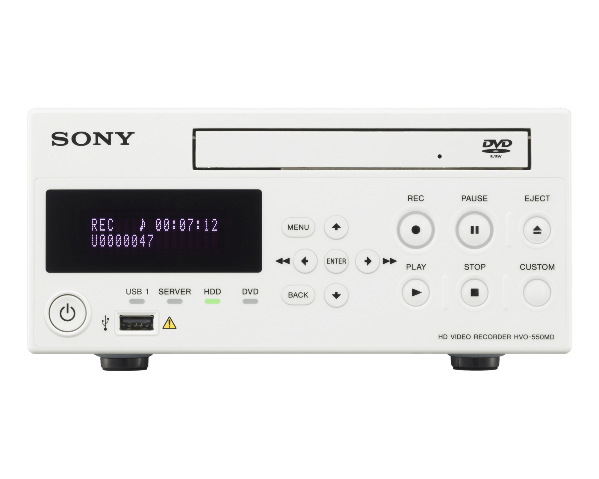 Save time with simultaneous HD video recording to internal and external media or network sharing with the Sony HVO-550MD HD Medical Video Recorder