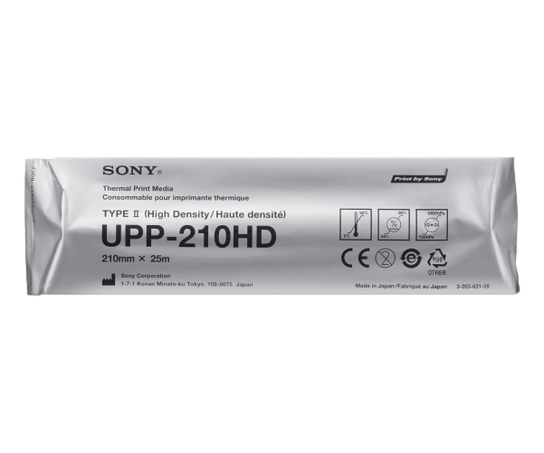 Sony UPP-210HD high density thermal paper compatible with Sony printers - Type II