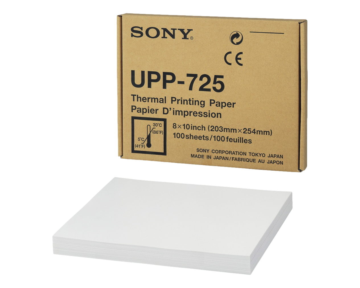 Sony UPP-725 superior quality thermal printing paper compatible with Sony printers