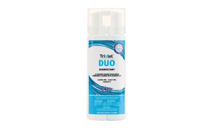 Tristel Duo Intermediate level Disinfectant is available at ERI