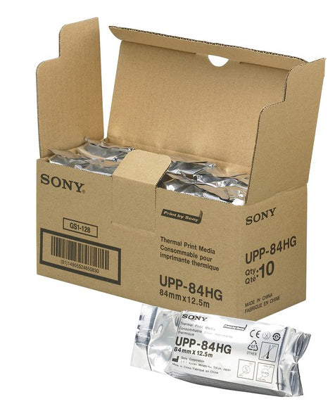 Sony UPP-84HG Roll high glossy ultrasound paper compatible with Sony printer - 10 rolls per box
