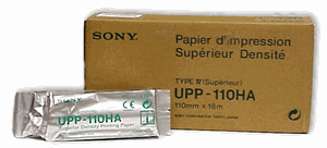 Sony UPP-110HA superior density thermal print paper compatible with Sony printers - Type IV enhanced 