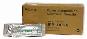 Sony UPP-110HA superior density thermal print paper compatible with Sony printers - Type IV enhanced