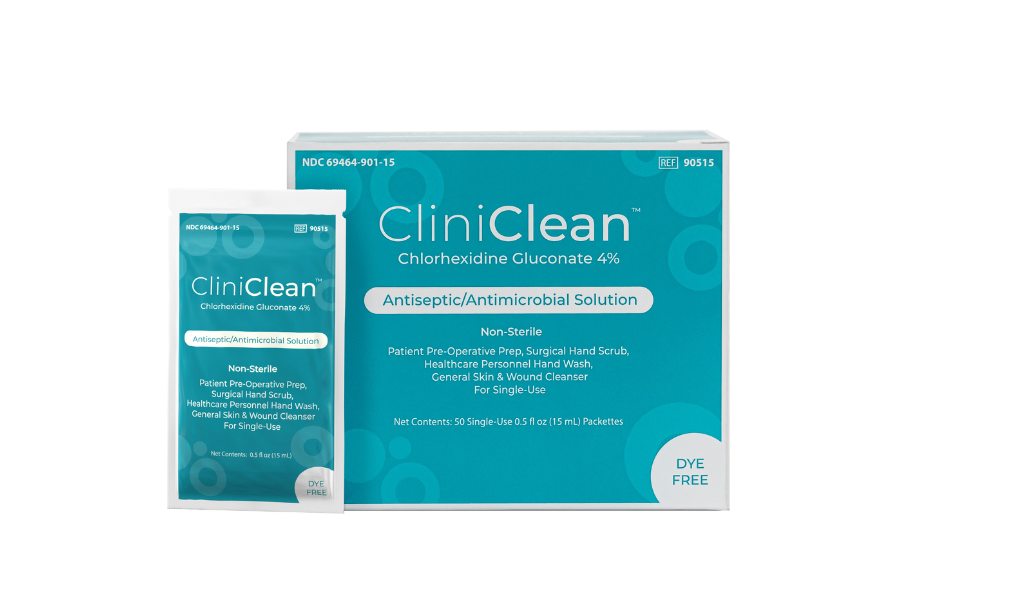 CliniClean Chlorhexidine Gluconate 4% - Antiseptic/Antimicrobial Solution