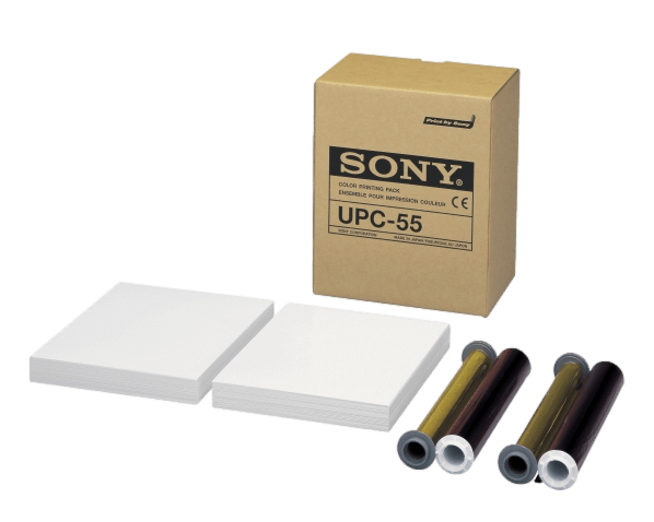 Sony UPC-55 Color Print Pack (paper + ink ribbons) compatible with Sony printers