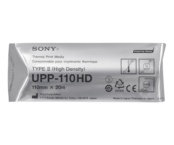 Sony UPP-110HD high density ultrasound paper compatible with Sony printers